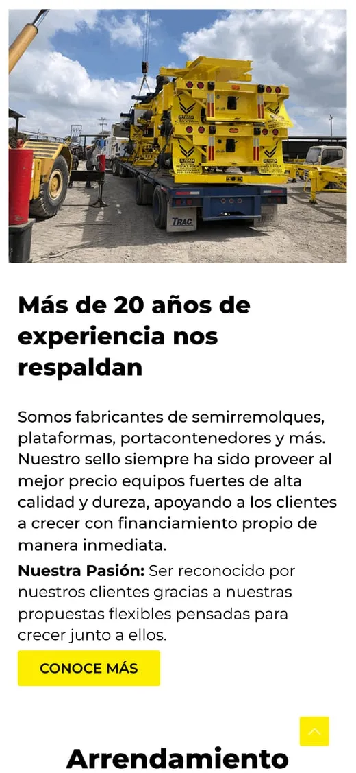 Pantalla del sitio de JJ Forza
