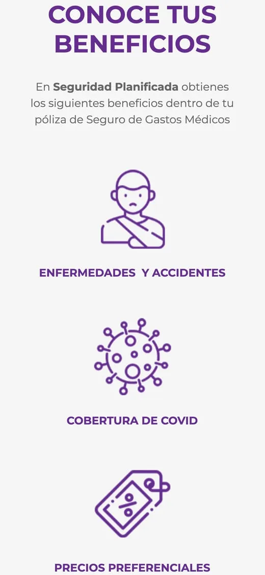 Pantalla del sitio de Seguridad Planificada